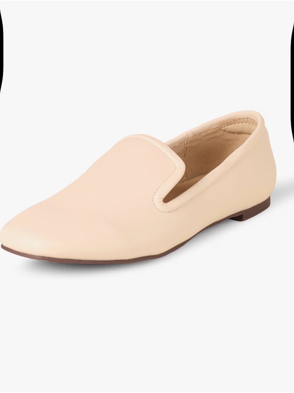 Women's Neutral Slip-On Loafer in Light Beige